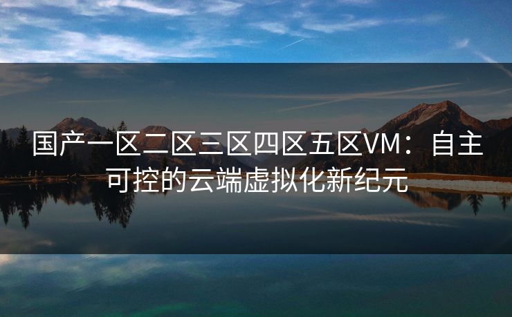 国产一区二区三区四区五区VM:自主可控的云端虚拟化新纪元 国产一区二区三区四区五区VM:自主可控的云端虚拟化新纪元